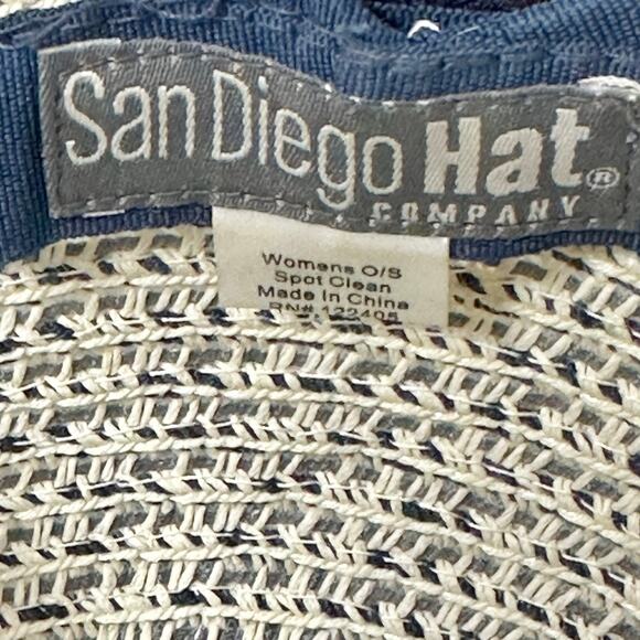 San Diego Hat Company Contrasting Edged Sun Brim Hat‎ Hook & Loop back main image 10